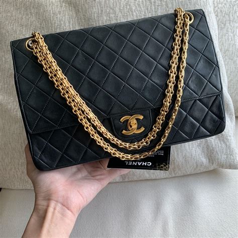 chanel classic flap size|authentic chanel classic flap bag.